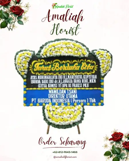 Papan Bunga Duka Garden Party Bogor